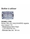 Plaque Rectangulaire Va & Vient Goutte d\'eau Nickel Brossé MELJAC - Valente Design