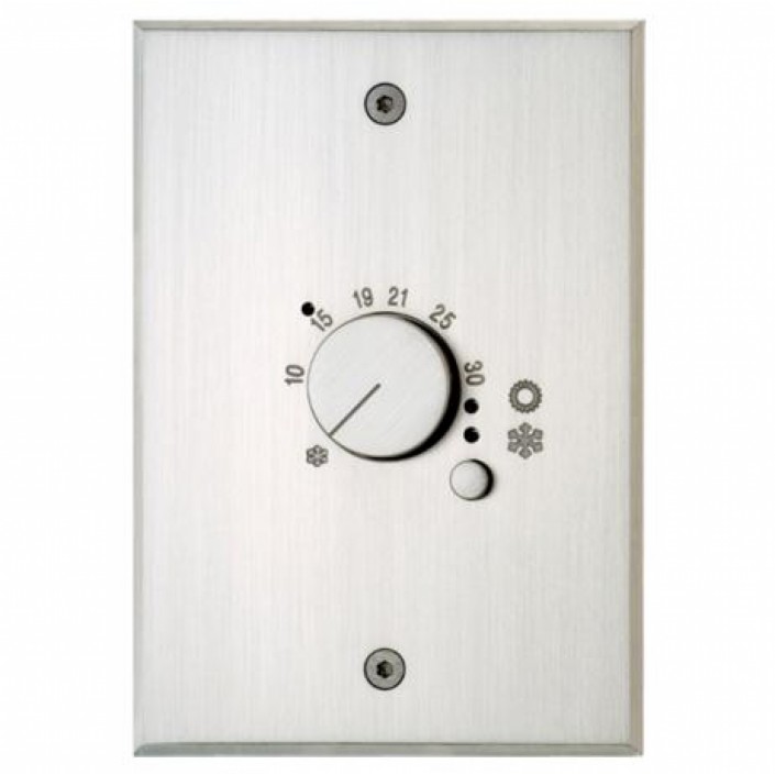 Plaque Rectangulaire Habillage Thermostat Nickel Brossé 115x80 mm pour une épaisseur de 3mm MELJAC - Valente Design