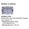Boitier à utiliser pour plaque Double Boutons Poussoirs avec Voyants Nickel Brossé MELJAC  - Valente Design
