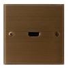 Plaque Carrée HDMI Bronze Médaille Allemand MELJAC mesure 80x80 mm pour une épaisseur de seulement 3mm - Valente Design