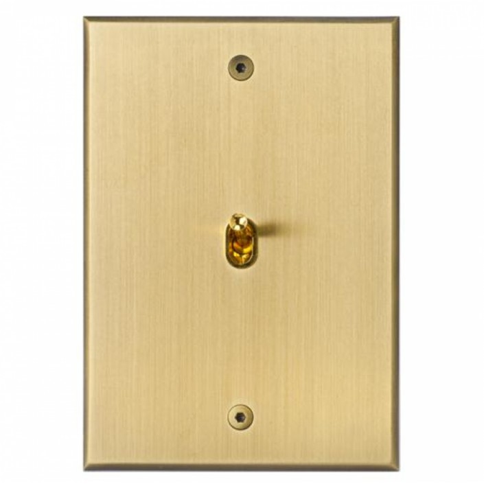 Plaque Rectangulaire Va & Vient Ellipse Champagne MELJAC mesure 115x80 mm pour une épaisseur de 3mm - Valente Design