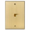 Plaque Rectangulaire Va & Vient Ellipse Champagne MELJAC mesure 115x80 mm pour une épaisseur de 3mm - Valente Design