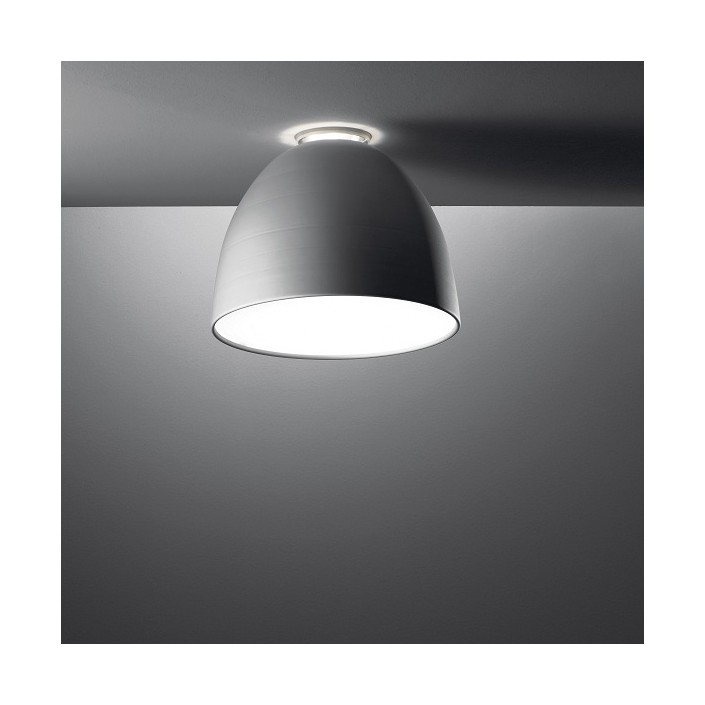 Plafonnier Nur Mini gris aluminium anodisé Artemide