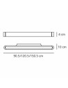 Applique Talo 120 plan Artemide