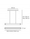 Suspension Artemide Talo 120 LED Dimmable schéma