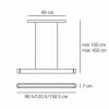 Suspension Artemide Talo 150 LED Dimmable  plan