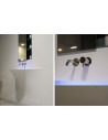 Détail de la robinetterie du lavabo silenzio LED de la marque Antonio Lupi - Valente Design