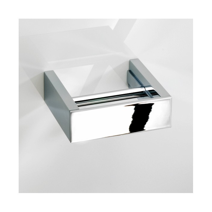 Porte rouleau sans couvercle Brick chromé Decor Walther