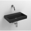 Lave mains 38 cm sans percement Mini Wash Me en céramique noir mat pour la marque Clou
