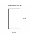 Dimension Applique Simply Pillar Medium up/down PVD Concept - Valente Design