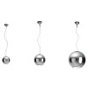 promotion suspension Globo Di Luce petit modèle chromé vue d'ensemble Fontana Arte - Valente Design