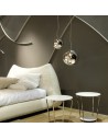 Suspension Globo Di Luce moyen modèle ambiance salon Fontana Arte
