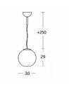 Suspension Globo Di Luce MM plan Fontana Arte