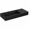 Lave mains 45 cm sans percement Mini Wash Me percement à droite en céramique noir mat pour la marque Clou