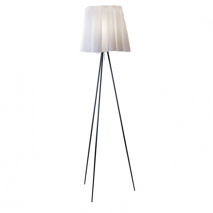 Lampadaire Rosy Angelis abat-jour en tissu de flos 