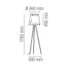 Lampadaire Rosy Angelis plan de flos 