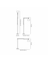 Lampadaire Artemide  Tolomeo Mega Terra noir