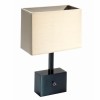Lampe de table Opéra  Canon de fusil anthracite MELJAC  longueur de 22 cm et une largeur de 11 cm par une hauteur de 34 cm