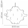 Suspension Taraxacum S2 Cocoon  plan flos