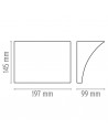 dimension Applique Pochette LED Flos Valente Design