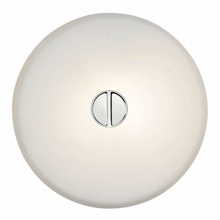 Applique/plafonnier Flos Button vue face blanc
