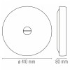 Applique/plafonnier Flos Button vue face blanc plan 