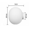 Applique/ plafonnier Flos Glo-Ball C/W zéro plan