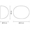Applique Glo-Ball W blanc opale Flos 