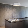 Plafonnier Smithfield C blanc détails mise en scène de flos