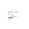 Dimensions applique Melete Artemide