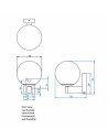Dimension applique Sagara astro lighting valente Design