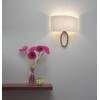 Lumière douce et chaleureuse, ambiance cosy. Applique lima bronze abat-jour blanc  Astro Lighting