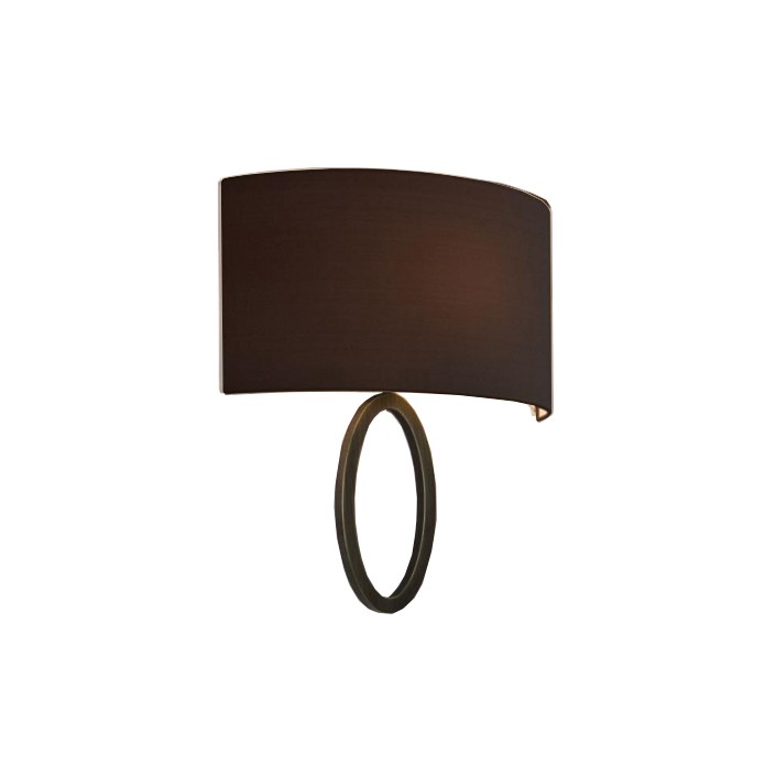 Applique murale Lima bronze abat-jour noir Astro Lighting 60W halogène