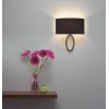 Applique murale Lima bronze abat-jour noir Astro Lighting 60W halogène