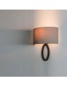 Applique Lima bronze tissu abat-jour  huître  Astro Lighting - Salle à manger, salon, chambre...