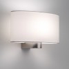 Applique Napoli Nickel Mat abat-jour blanc astro lighting Valente Design