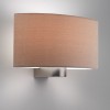 Applique Napoli Nickel Mat abat-jour huître astro lighting Valente Design