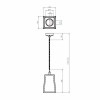 Suspension Calvi pendant 215  plan astro lighting