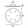 Cache piton multiple rond foscarini dimensions plan