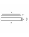 Cache piton foscarini dimensions et plan