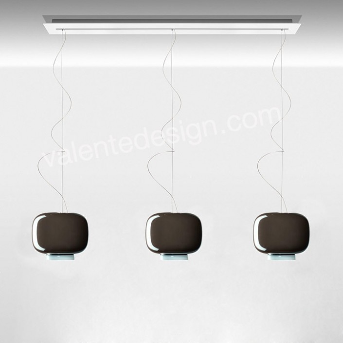 Suspension Chouchin 3 foscarini - Valente Design - composition triple lnéaire