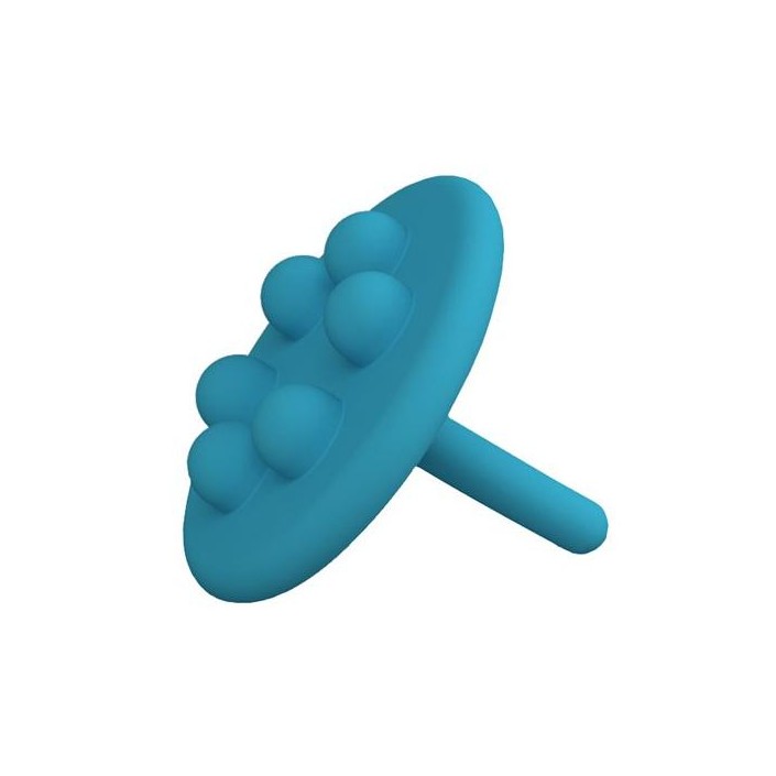 Bouchon Mini Wash Me bleu réalisé en silicone pour la marque Clou