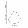 Suspension String light Cone Head 2 têtes Flos