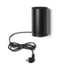 Base noire avec prise de courant pour suspension String Light Flos 