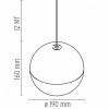 Suspension String light Sphere Head 2 têtes plan Flos