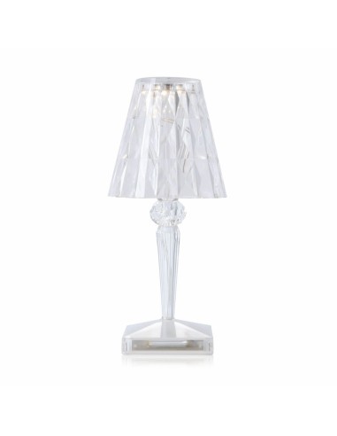 Lampe de table sans fil Battery transparent cristal Kartell - Valente Design