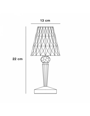Lampe de table Big Battery (sans fil) Kartell - Valente Design