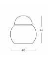 Lampe de table Daruma 40 cm plan Fontana Arte