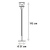 Lampadaire Flute plan Fontana Arte