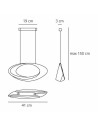 suspension Cabildo LED plan  Artemide 